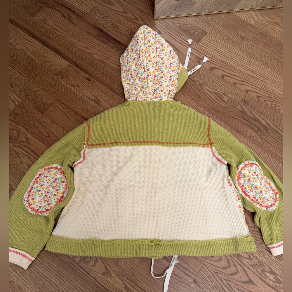 POL Patchwork Jacket in Lime Green - image 2